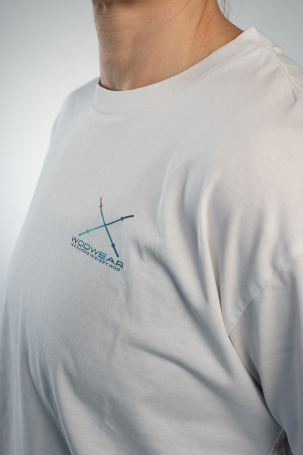 Boxy White blue | purple